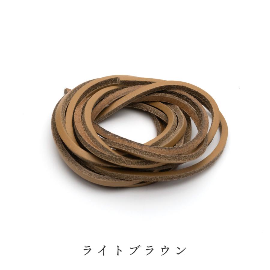 靴紐 靴ひも 皮革 ペダック レザーシューレース 120cm : オレンジ