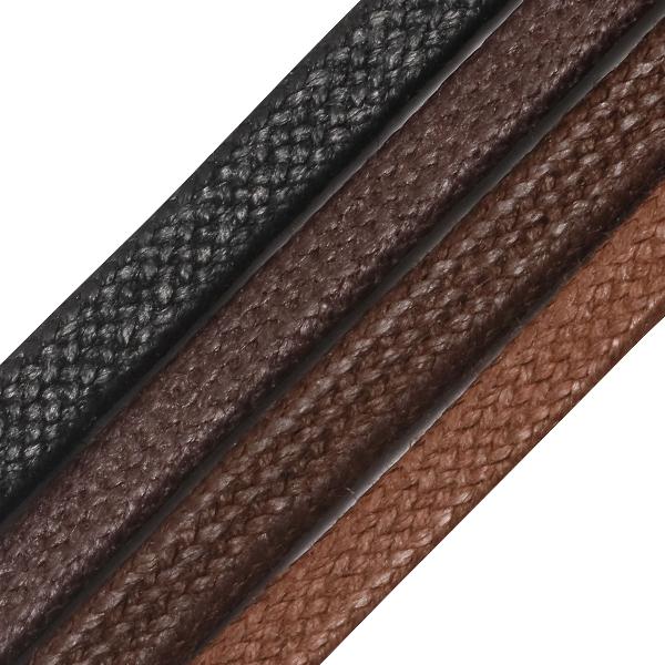 靴紐 IPI シューレース ロービキ平 中太 幅約4mm 平紐 55-80cm 革靴 靴