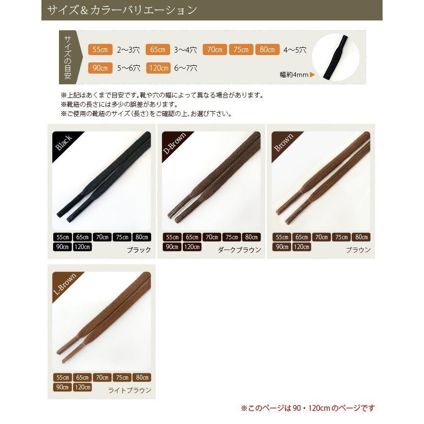 靴紐 IPI シューレース ロービキ平 中太 幅約4mm 平紐 90cm 120cm 革靴 靴ひも |  | 11