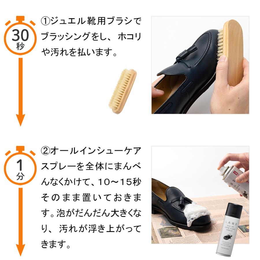 シューケアセット JEWEL お手軽＆簡単 靴磨きセット 4点入り 革靴 革製品 スニーカー |  | 04