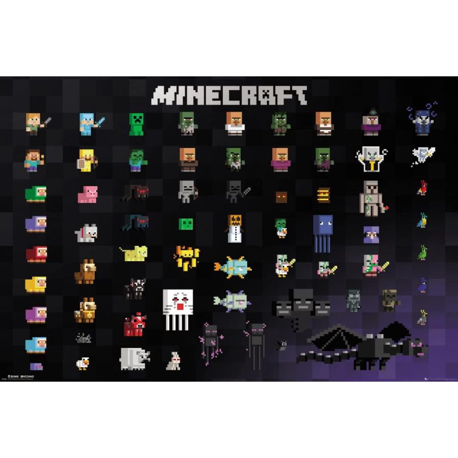 Minecraftポスター 61cm 91 5cm 定形外郵便は送料無料 マインクラフト Ma74 オレンジマミー 通販 Yahoo ショッピング