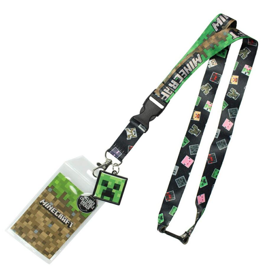 Minecraft マインクラフト ネックストラップ キーホルダー付き ランヤード ネコポスは送料無料 Minecraftnextuku オレンジマミー 通販 Yahoo ショッピング