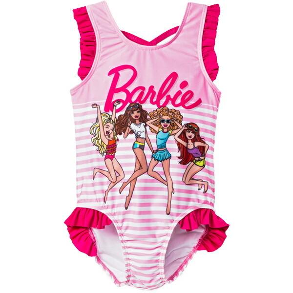 Barbie女の子用ワンピース水着 バービースイムウェア 国産品 子供 キッズ 110 100 ベビー90 ネコポス便は送料無料