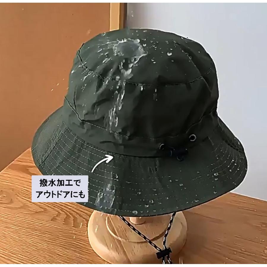 サファリハット 収納袋一体型 コンパクト収納 日除けハット 日よけ帽子