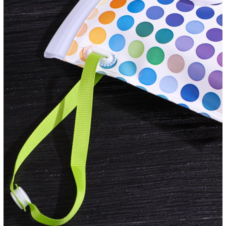 ウェットティッシュポーチ おしりふきポーチ フタ付きジッパーバッグ