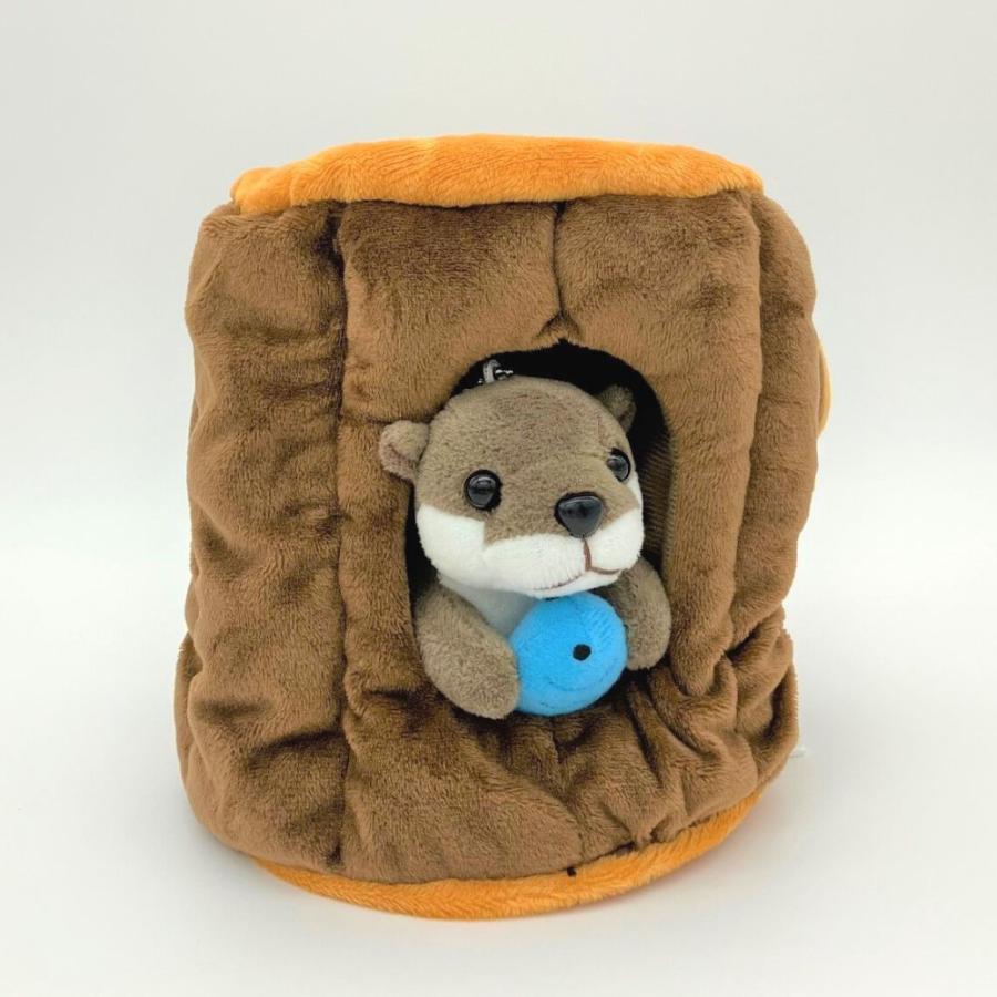 かわうそ ぬいぐるみ カワウソと魚 切り株セット 2 ぬいぐるみのオレンジネットワン 通販 Yahoo ショッピング