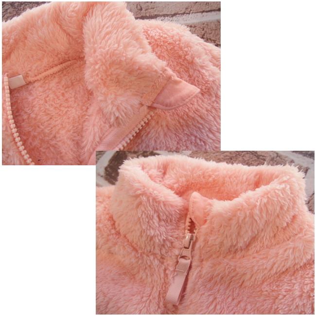 メール便送料無料】女の子 子供服 もこもこ ボア フリースジャケット