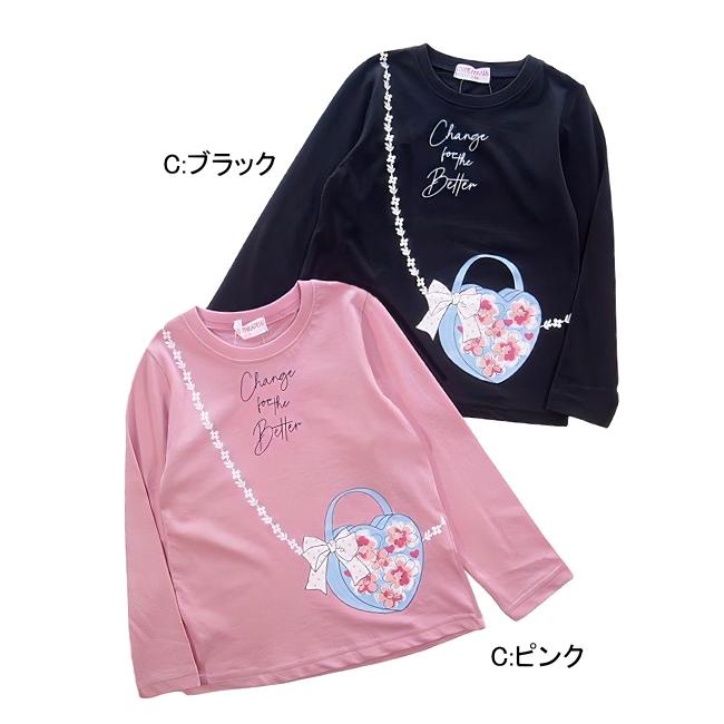 【メール便送料無料】女の子 子供服 プリント 長袖 Ｔシャツ 55030b 110/120/130/CUTE PARADISE/キュートパラダイス/ロンＴ/秋 |  | 03