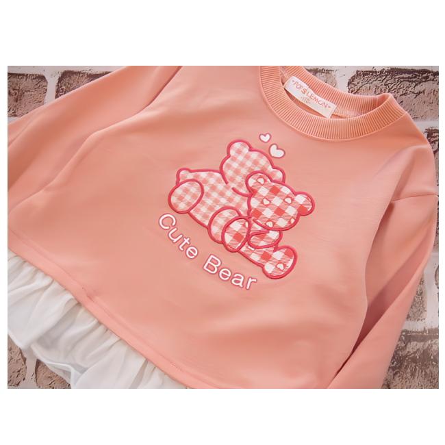【メール便送料無料】女の子 子供服 ゆるシルエット 裏毛 アップリケ トレーナー 55045 110/120/130/POPS LEMON/ポップスレモン/ミニ裏毛/秋 |  | 03