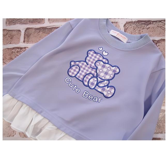 【メール便送料無料】女の子 子供服 ゆるシルエット 裏毛 アップリケ トレーナー 55045 110/120/130/POPS LEMON/ポップスレモン/ミニ裏毛/秋 |  | 04