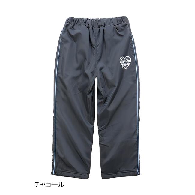 【メール便送料無料】子供服 女の子 裏フリース ナイロンパンツ 55512 110/120/130/Pops Lemon/ポップスレモン/長ズボン/ロングパンツ/冬 |  | 02