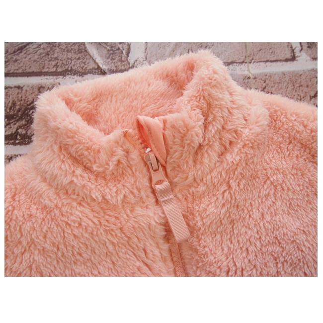 【メール便送料無料】女の子 子供服 もこもこ ボア フリースジャケット 55516 110/120/130/BLUE MART/ブルーマート/長袖/起毛/冬 |  | 09