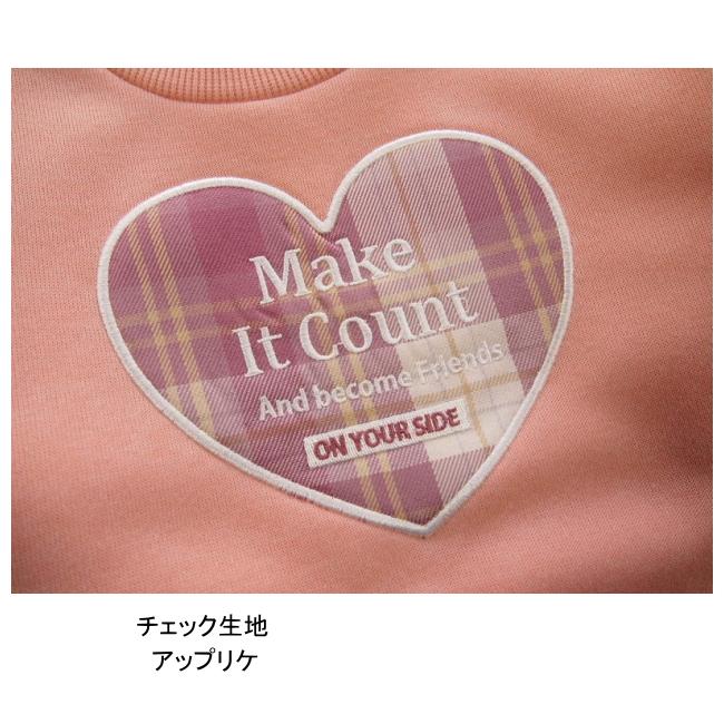 【メール便送料無料】女の子 子供服 裏起毛 袖ボアフリース トレーナー 55580 110/120/130/POPS LEMON/ポップスレモン/冬 |  | 05