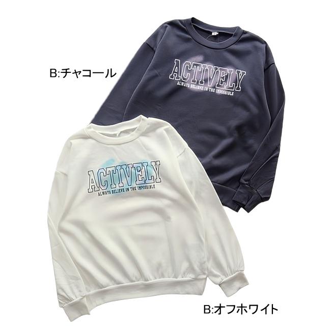 【メール便送料無料】子供服 女の子 裏毛 トレーナー 56006 140/150/160/Material Blue bis/マテリアルブルービズ/ミニ裏毛/G-SCHOOL/秋 |  | 02