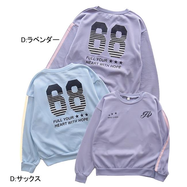 【メール便送料無料】子供服 女の子 裏毛 トレーナー 56006 140/150/160/Material Blue bis/マテリアルブルービズ/ミニ裏毛/G-SCHOOL/秋 |  | 04