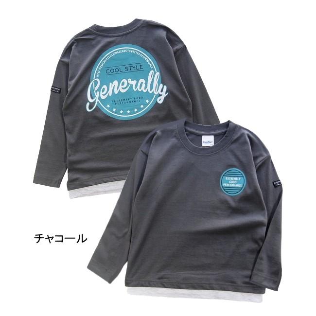 【メール便送料無料】男の子 子供服 BIGシルエット バックプリント 長袖Ｔシャツ 57046 110/120/130/Blue Mart/ブルーマート/ロンT/秋 |  | 02
