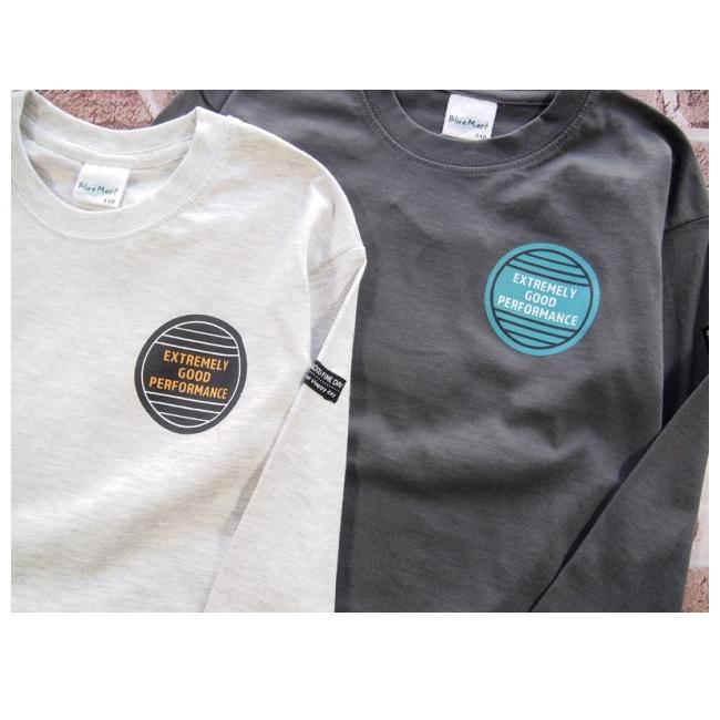 【メール便送料無料】男の子 子供服 BIGシルエット バックプリント 長袖Ｔシャツ 57046 110/120/130/Blue Mart/ブルーマート/ロンT/秋 |  | 03