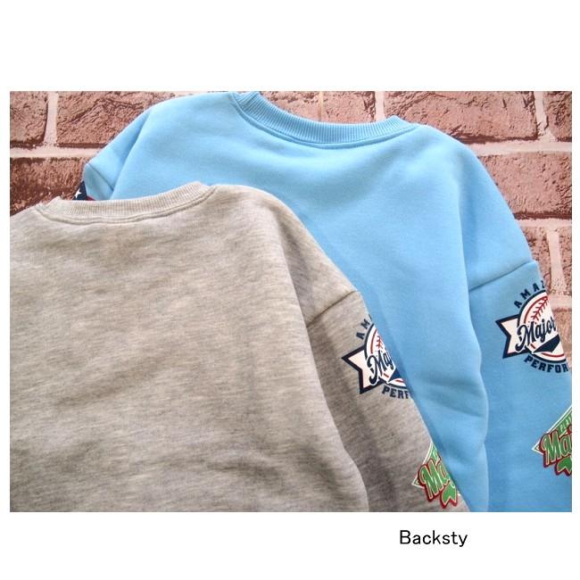 【メール便送料無料】男の子 子供服  裏起毛 BIGシルエット トレーナー 57560 110/120/130/Blue Mart/ブルーマート/長袖/冬 |  | 04