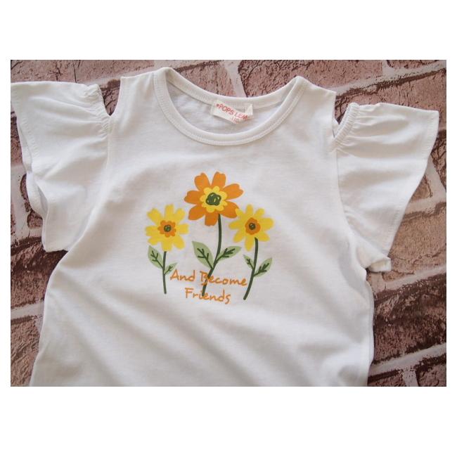 【メール便送料無料】女の子 子供服 肩開き 半袖 Tシャツ 61535 110/120/130/POPS LEMON/ポップスレモン/夏 |  | 03