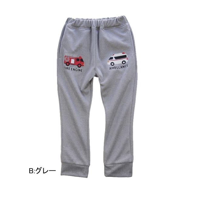 【メール便送料無料】子供服 男の子 働く車柄 ポンチ ロングパンツ 63013 100/110/120/130/BLUE MART/ブルーマート/長ズボン/ロングパンツ/春 |  | 03