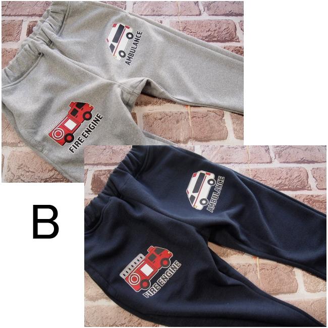 【メール便送料無料】子供服 男の子 働く車柄 ポンチ ロングパンツ 63013 100/110/120/130/BLUE MART/ブルーマート/長ズボン/ロングパンツ/春 |  | 06