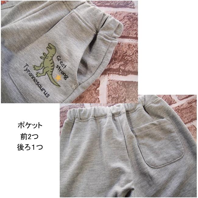 【メール便送料無料】子供服 男の子 恐竜柄 ミニ裏毛 ロングパンツ 63014 100/110/120/130/BLUE MART/ブルーマート/長ズボン/ロングパンツ/春 |  | 07