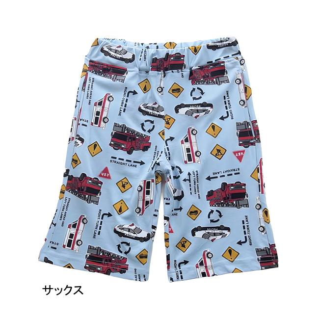 【メール便送料無料】子供服 男の子 緊急車両柄 ハーフ パンツ 63534 110/120/130/BLUE MART/ブルーマート/半ズボン/ハーフパンツ/夏 |  | 01