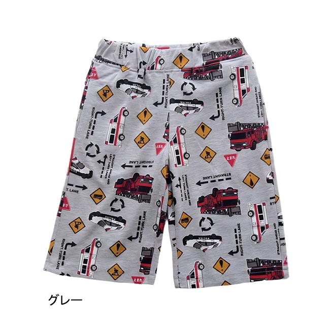 【メール便送料無料】子供服 男の子 緊急車両柄 ハーフ パンツ 63534 110/120/130/BLUE MART/ブルーマート/半ズボン/ハーフパンツ/夏 |  | 02