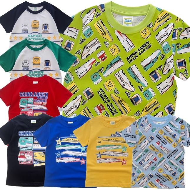 メール便送料無料】男の子 子供服 新幹線 半袖 Tシャツ sn5-4705 100
