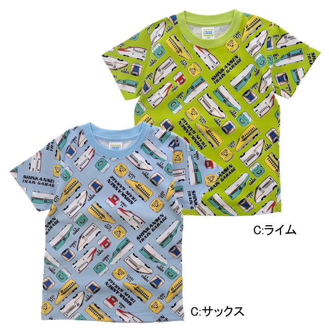 メール便送料無料】男の子 子供服 新幹線 半袖 Tシャツ sn5-4705 100