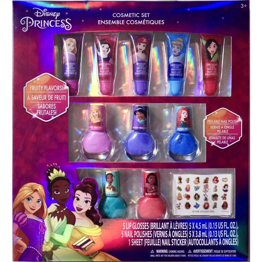 訳あり箱いたみ Disney Princess ディズニー プリンセス リップグロス5本 はがせるマニキュア5本