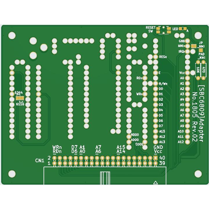 SBC6809Adapter Rev02 専用基板 : オレンジピコショップ - 通販