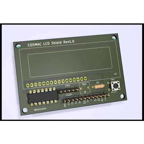COSMAC 液晶表示シールド 専用プリント基板 | 