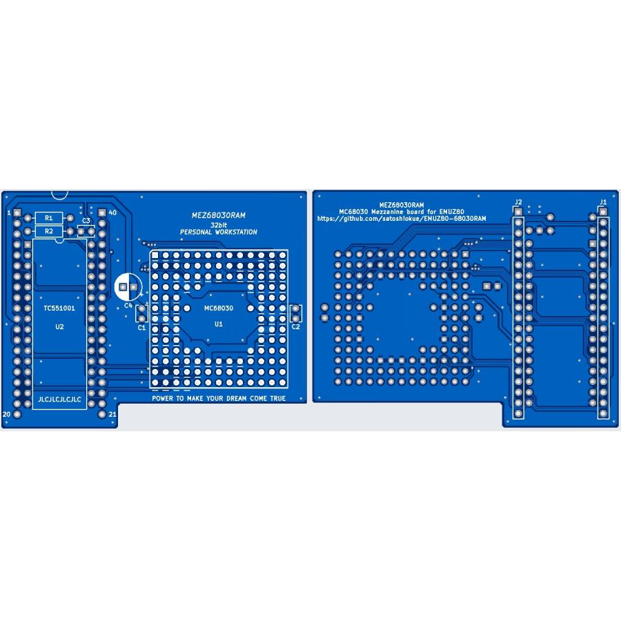 MEZ68030RAM専用プリント基板 : オレンジピコショップ - 通販 - Yahoo