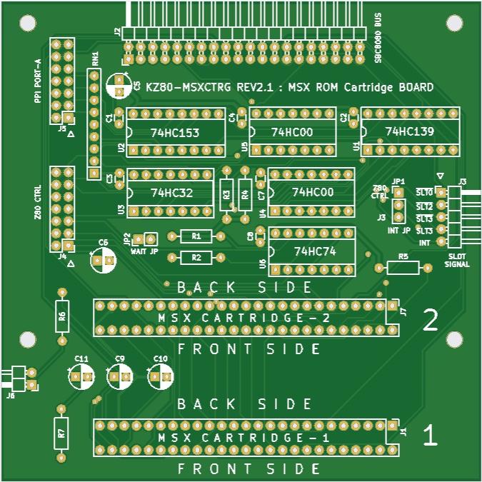 MSXを作ろう(3)-KZ80シリーズMSX カートリッジスロットボード MSXを作ろう(3)-KZ80シリーズMSX カートリッジスロットボード