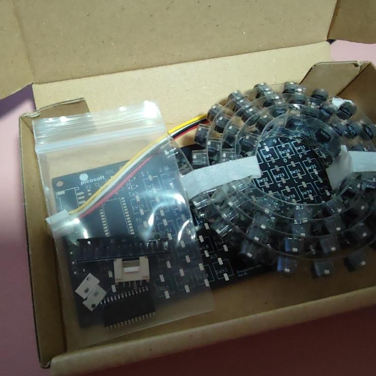 M5Stack用日本語入力キーボード組立てキット（静音タイプ） : オレンジ