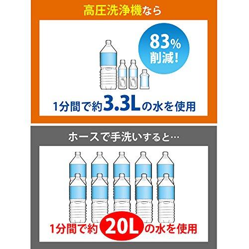 アイリスオーヤマ 電源コード式 タンク式高圧洗浄機 水道のない場所も使用可能 洗剤もタンクに入れて使用可能 サイレントモデル 温水対応 最大