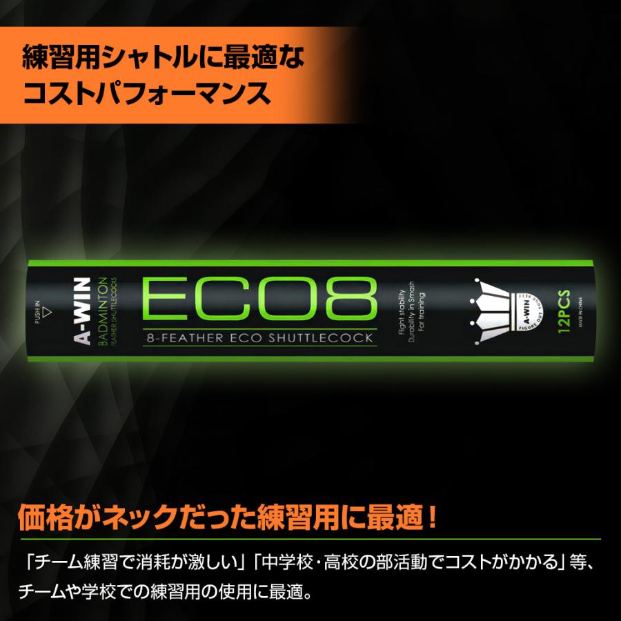 最短発送 アーウィン バドミントンシャトル エコエイト / 2ダース ECO