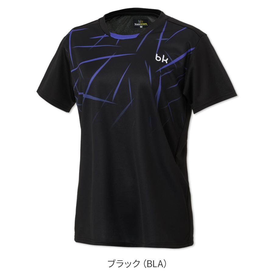 【美品】バドミントンウェア　上下セット　ブラック　レディースO&Lサイズ black knight ブラックナイト バドミントン レディース ゲームウェア T