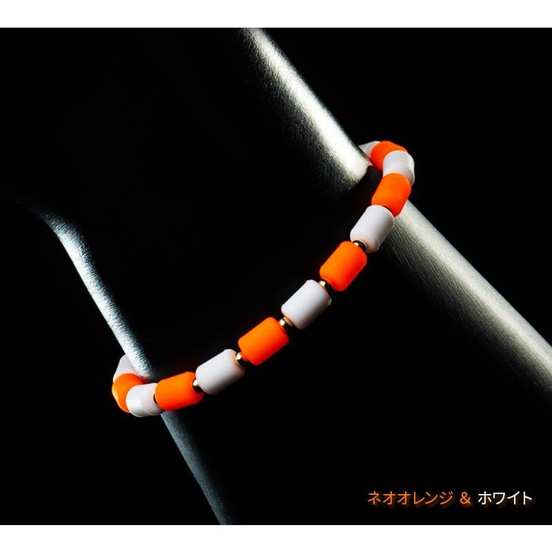 CHRIO クリオ　インパルス（ネオオレンジ×ホワイト）50cm CHRIO クリオ インパルスネオ ブレスレット Inpules Neo