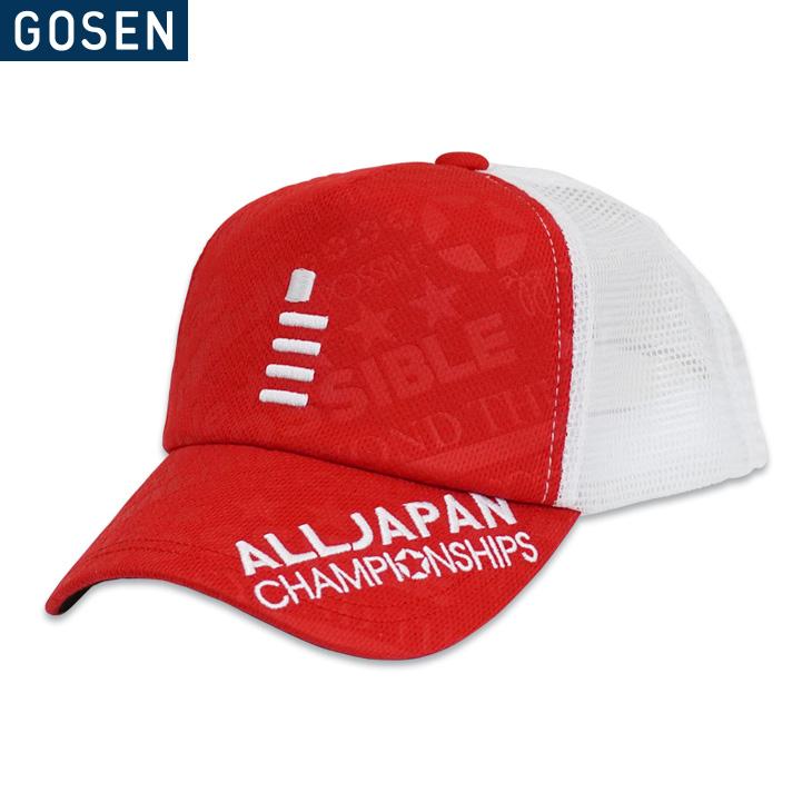 ゴーセン テニス オールジャパン キャップ レタリック C18A04