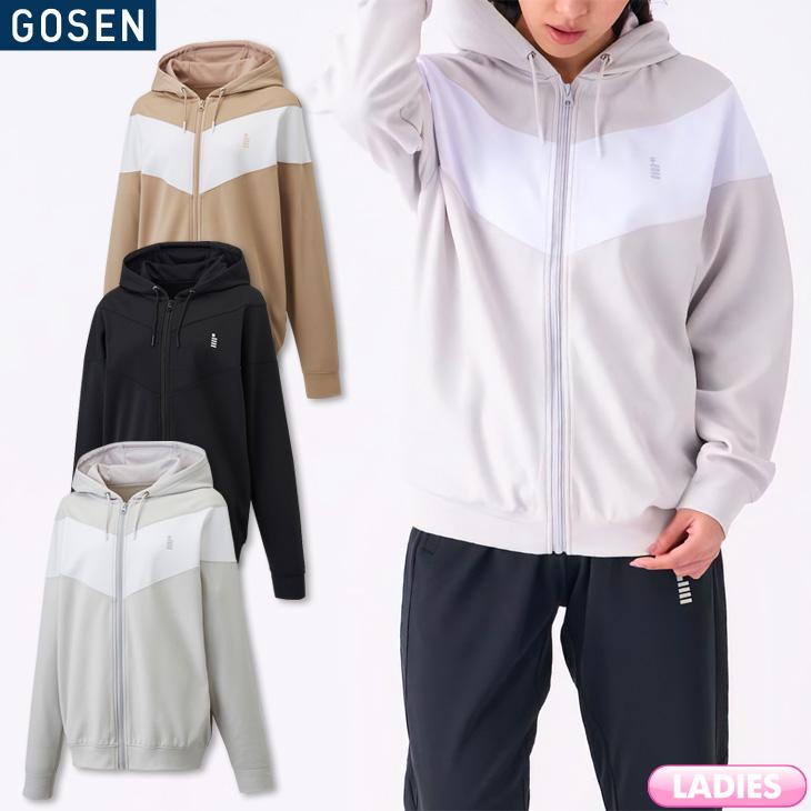 GOSEN（ゴーセン） バドミントン レディース 裏起毛ストレッチジップ