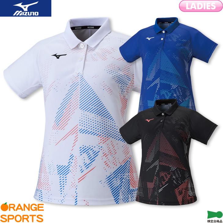 Mizuno バドミントン レディース シャツ ブラック　Lサイズ MIZUNO（ミズノ） バドミントン ゲームシャツ 62JA2205 レディース
