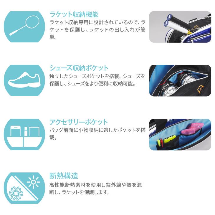 VICTOR ビクター バドミントン トーナメントバッグ BR9616 76cm×18cm