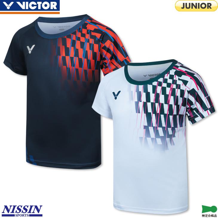 VICTOR ビクター バドミントンウェア ジュニア ゲームシャツ T-52001TD