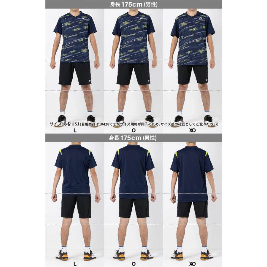 ヨネックス バドミントン ゲームシャツ(フィットスタイル) 10613 メンズ 男性用 ゲームウェア ユニフォーム テニス ソフトテニス｜orangesports｜16