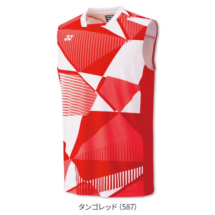 YONEX ノースリーブユニフォームL ホワイト/レッド　日本代表モデル YONEX ノースリーブユニフォームL ホワイト/レッド日本代表モデル