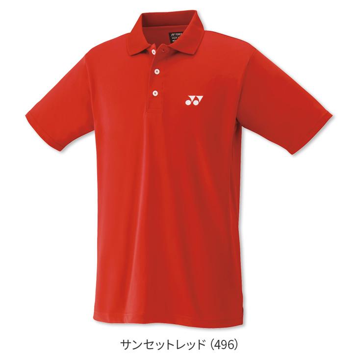 YONEX バドミントン ゲームウェアレッド ユニM YONEX（ヨネックス） バドミントン ゲームシャツ 10800 ユニ 男女兼用