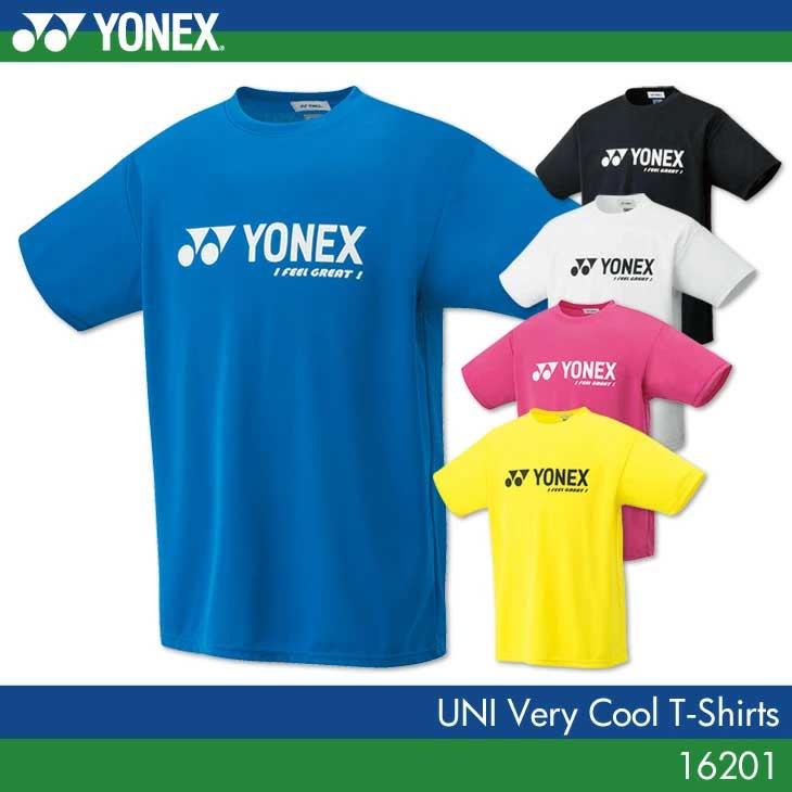 ヨネックス バドミントンＴシャツ ベリークールＴシャツ 16201 UNISEX 男女兼用 Ｔシャツ  YONEX