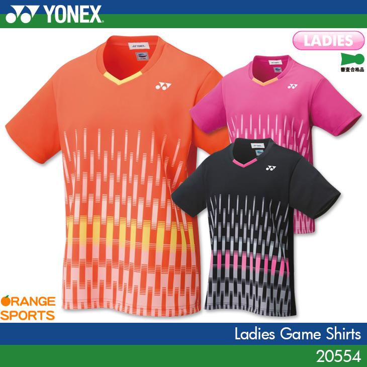 ヨネックス レディース ゲームシャツ 554 女性用 ゲームウェア ユニフォーム バドミントン テニス 日本バドミントン協会審査合格品 Yonex Yon 554 オレンジスポーツ ヤフー店 通販 Yahoo ショッピング